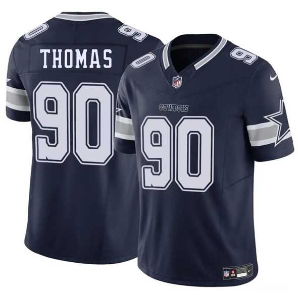 Men & Women & Youth Dallas Cowboys #90 Solomon Thomas Navy 2025 F.U.S.E. Vapor Untouchable Limited Stitched Jersey